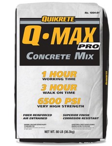 Nueva mezcla de concreto Q Max Pro de Quikrete