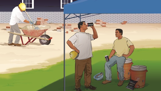 Prevenga las enfermedades causadas por el calor